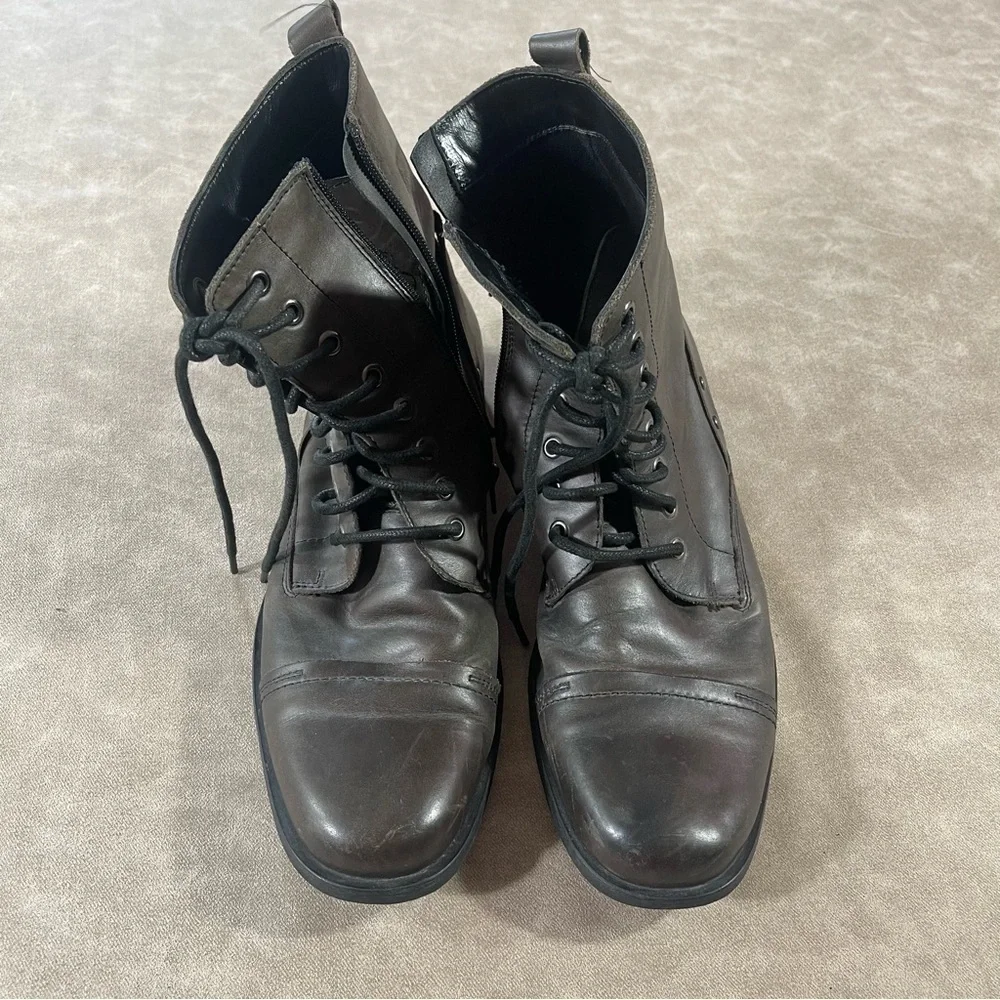 Aldo Men’s‎ Lace Up Zipper Boots Size 43